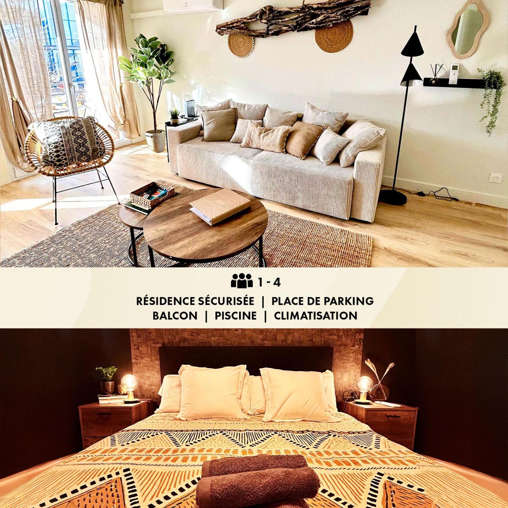 Modern 1 Bdr + Balcony + Free Parking + Ac + Pool Apartment เอลเล-ดิอาบู ภายนอก รูปภาพ